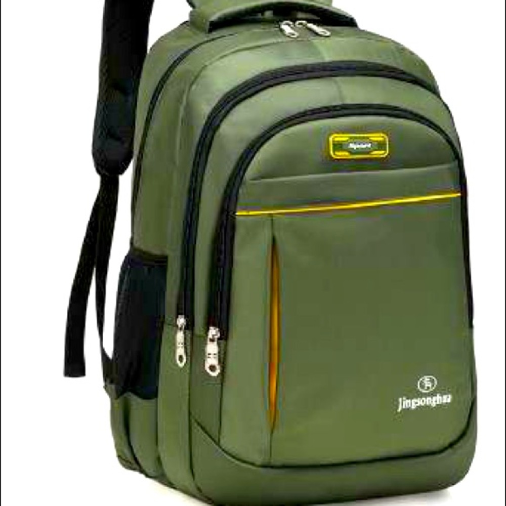 17”laptop green backpack